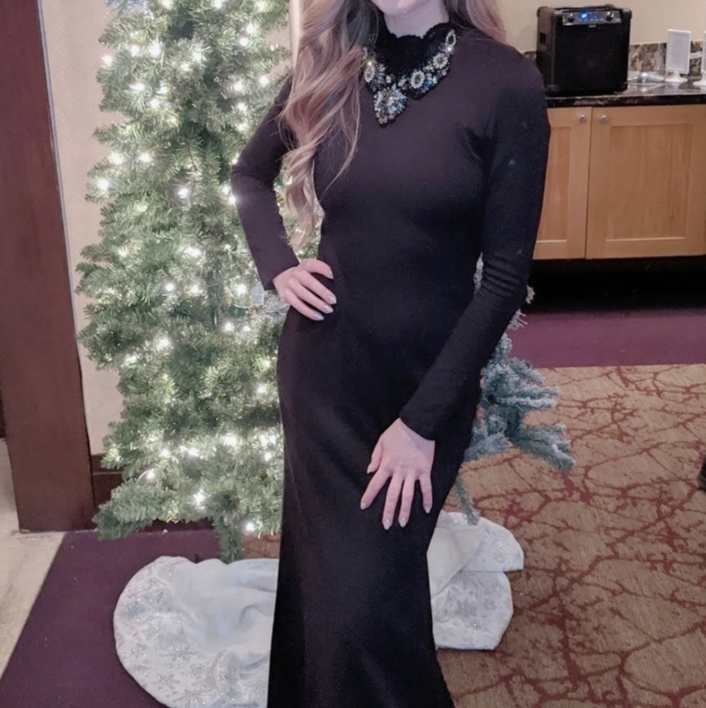 Alice and Olivia black maxi gown - Picture 5 of 12